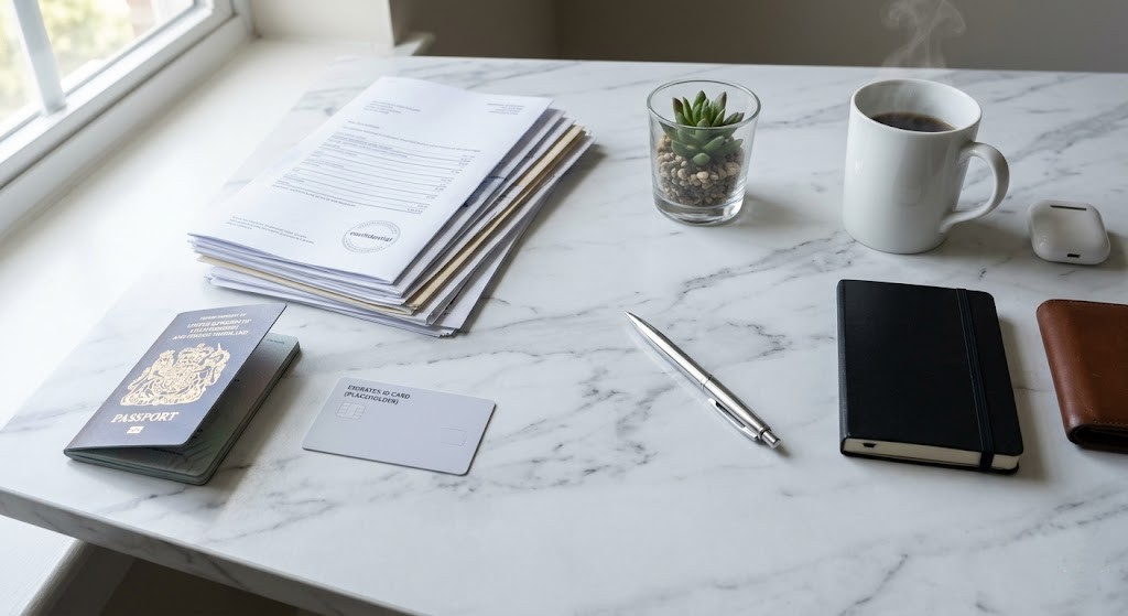 Documents required for UAE mortgage application — passport, bank statements, Emirates ID