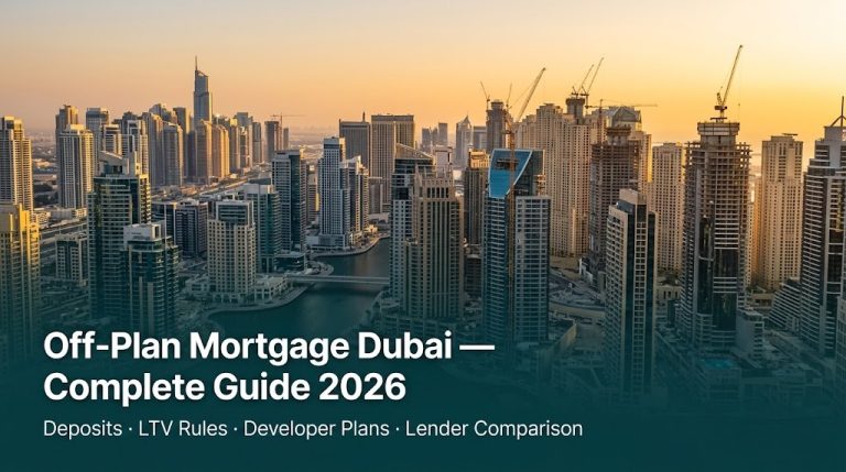 Off-plan mortgage Dubai guide 2026 — CityMortgage explains how to finance under-construction property in Dubai